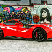 Ferrari F12 on AG Luxury AGL66 forged wheels in gloss black / carbon fiber finish