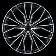 AG Luxury AGL67 brushed gloss black monoblock forged wheel