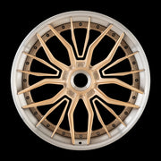 AG Luxury AGL67 brushed champagne 3-piece forged wheel