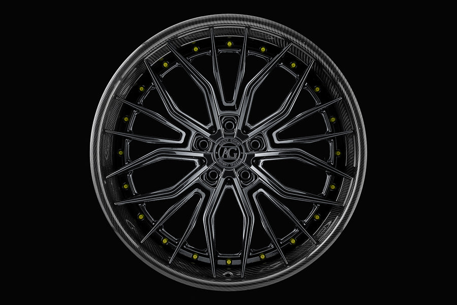 AG Luxury AGL67 carbon fiber 3-piece forged wheel