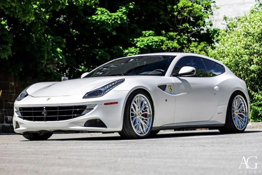 Ferrari FF on AG Luxury AGL67 forged wheels in brushed / chrome finish