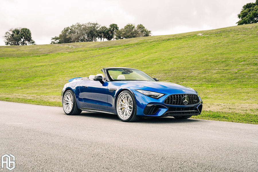 Mercedes-Benz AMG SL55 on AG Luxury AGL67 forged wheels in brushed / polished finish