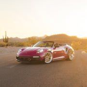 Porsche 992 911 Turbo S on AG Luxury AGL67 forged wheels in brushed / champagne finish