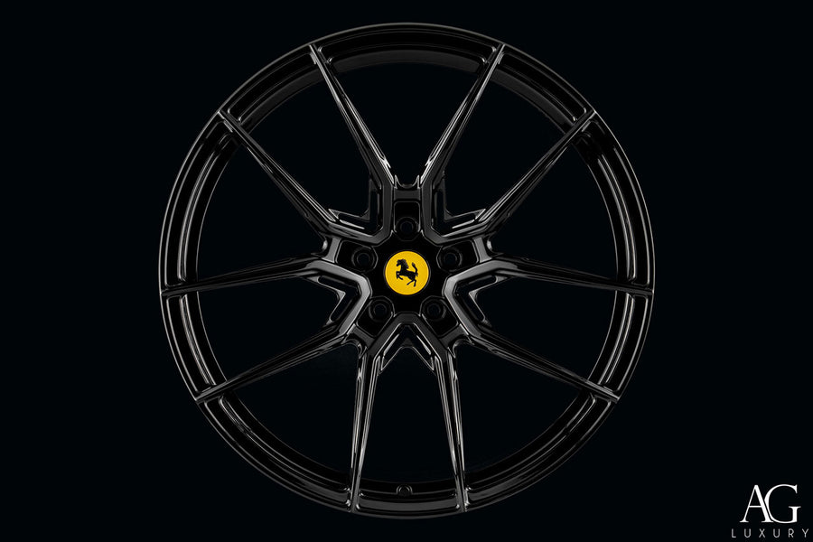 AG Luxury AGL68 gloss black monoblock forged wheel