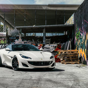 Ferrari Portofino on AG Luxury AGL68 forged wheels in gloss black finish