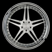 AG Luxury AGL69 brushed chrome forged wheel