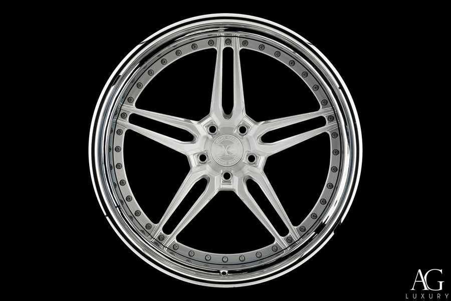 AG Luxury AGL69 brushed chrome forged wheel