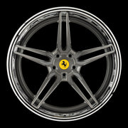 AG Luxury AGL69 brushed chrome grigio 3-piece forged wheel