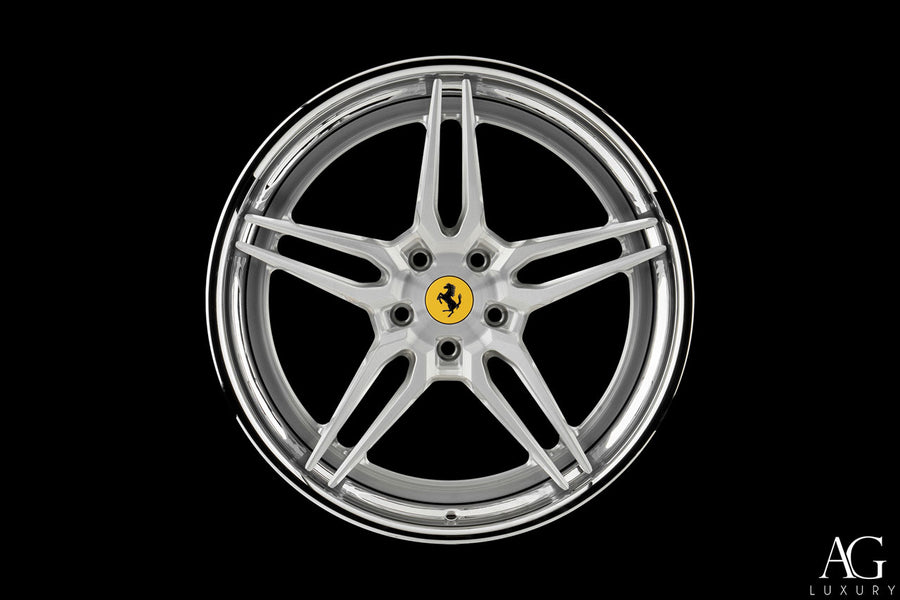 AG Luxury AGL69 brushed chrome 3-piece forged wheel