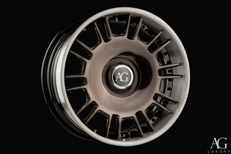 AG Luxury AGL70 brushed polished candy forged wheel - view 2