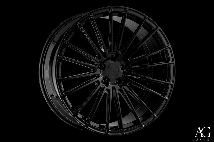 AG Luxury AGL71 gloss black monoblock forged wheel - view 2