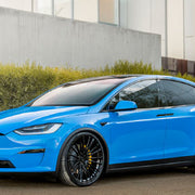 Tesla Model X Plaid on AG Luxury AGL71 forged wheels in gloss black finish