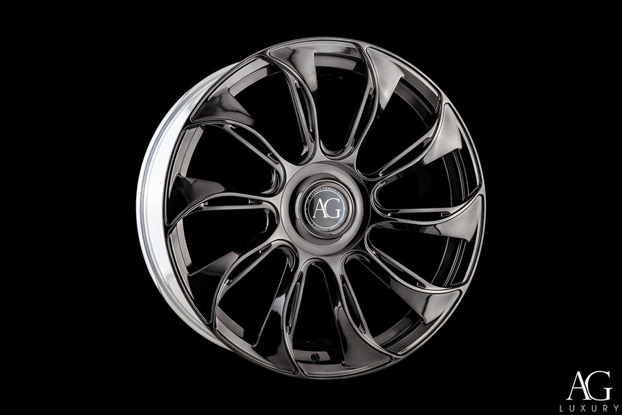AG Luxury AGL72 polished chrome monoblock forged wheel - view 2