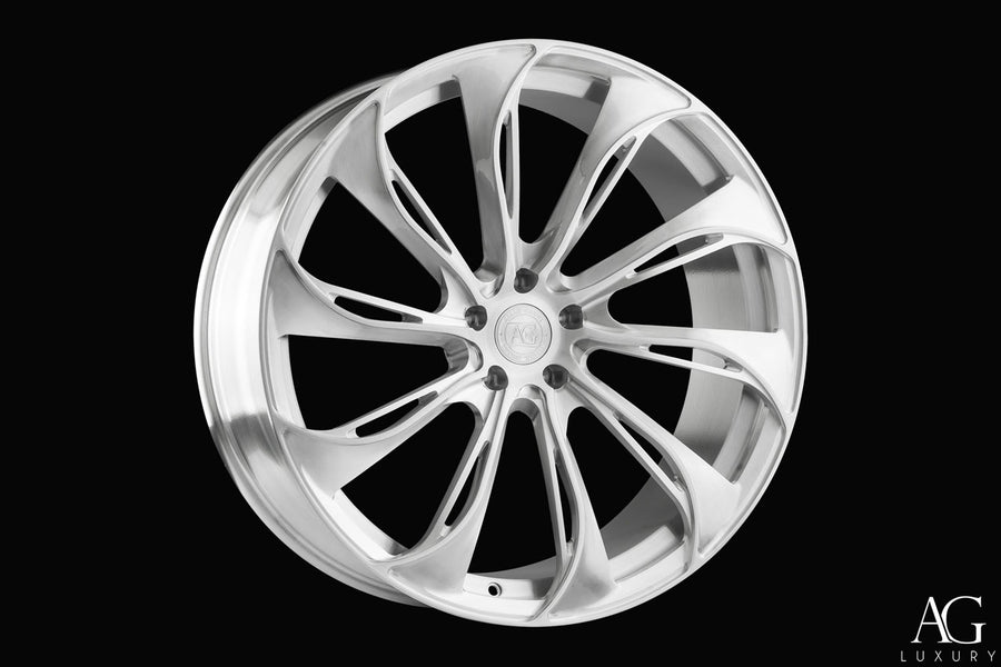 AG Luxury AGL72 brushed monoblock forged wheel - view 2