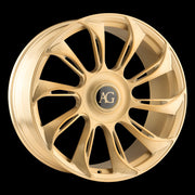 AG Luxury AGL72 brushed champagne monoblock forged wheel - view 2