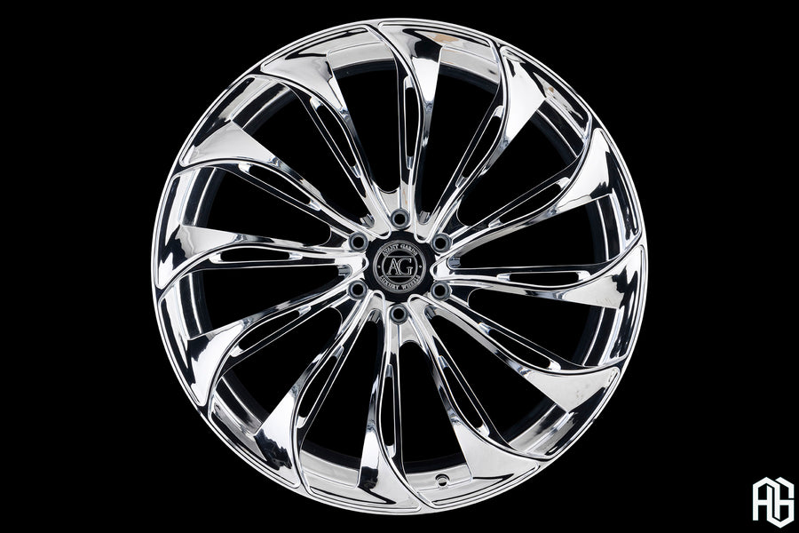 AG Luxury AGL72 chrome monoblock forged wheel