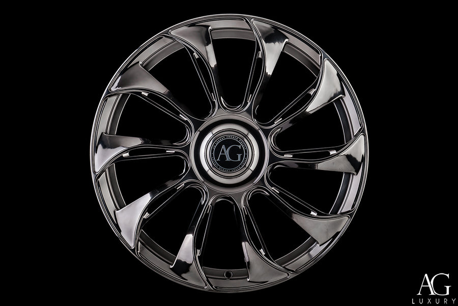 AG Luxury AGL72 polished chrome monoblock forged wheel