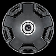 AG Luxury AGL73 polished gloss black monoblock forged wheel