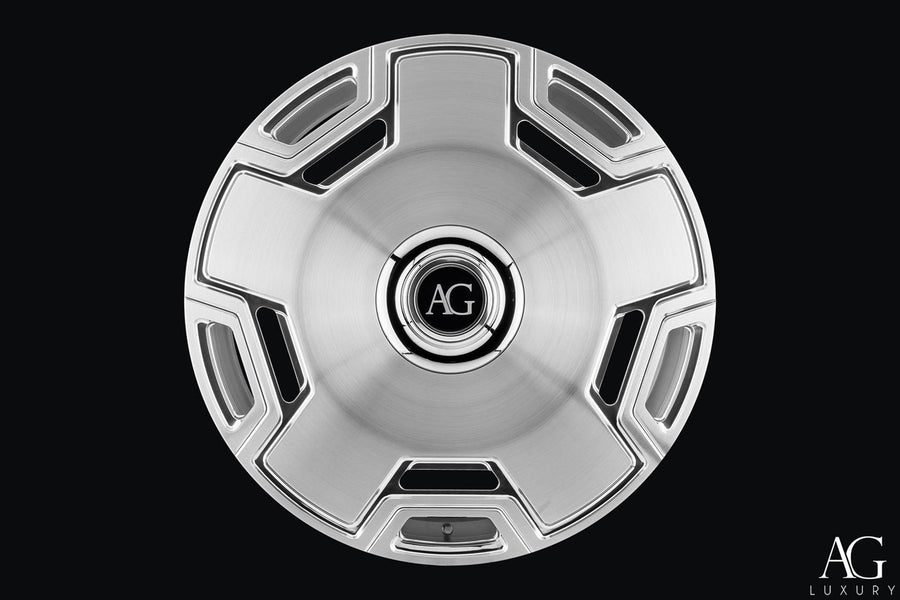 AG Luxury AGL73 brushed polished monoblock forged wheel