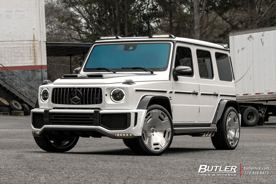 Mercedes-Benz G63 Urban Automotive on AG Luxury AGL73 forged wheels in polished finish