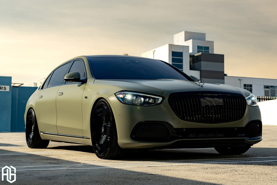Mercedes-Benz Maybach S580 on AG Luxury AGL73 forged wheels in gloss black finish