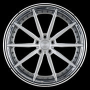 AG Luxury AGL74 brushed chrome 3-piece forged wheel
