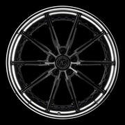 AG Luxury AGL74 gloss black chrome 3-piece forged wheel