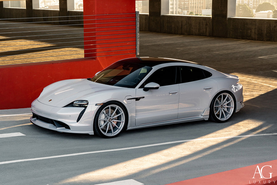 Porsche Taycan on AG Luxury AGL74 forged wheels