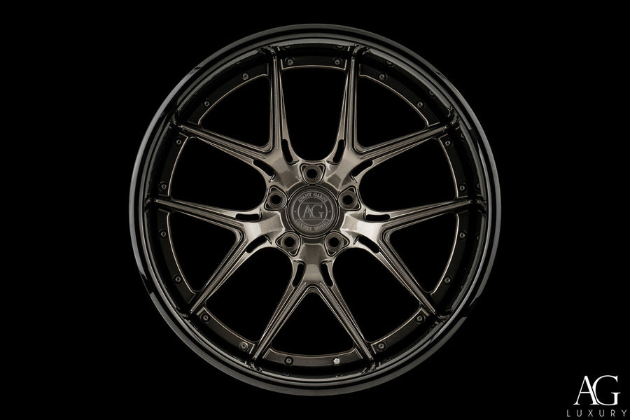 AG Luxury AGL75 gloss black forged wheel