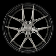 AG Luxury AGL75 brushed double dark tint carbon fiber forged wheel
