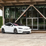 Tesla Model S Plaid on AG Luxury AGL75 forged wheels in brushed / grigio finish