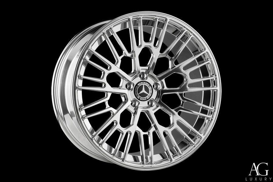 AG Luxury AGL76 polished monoblock forged wheel - view 2