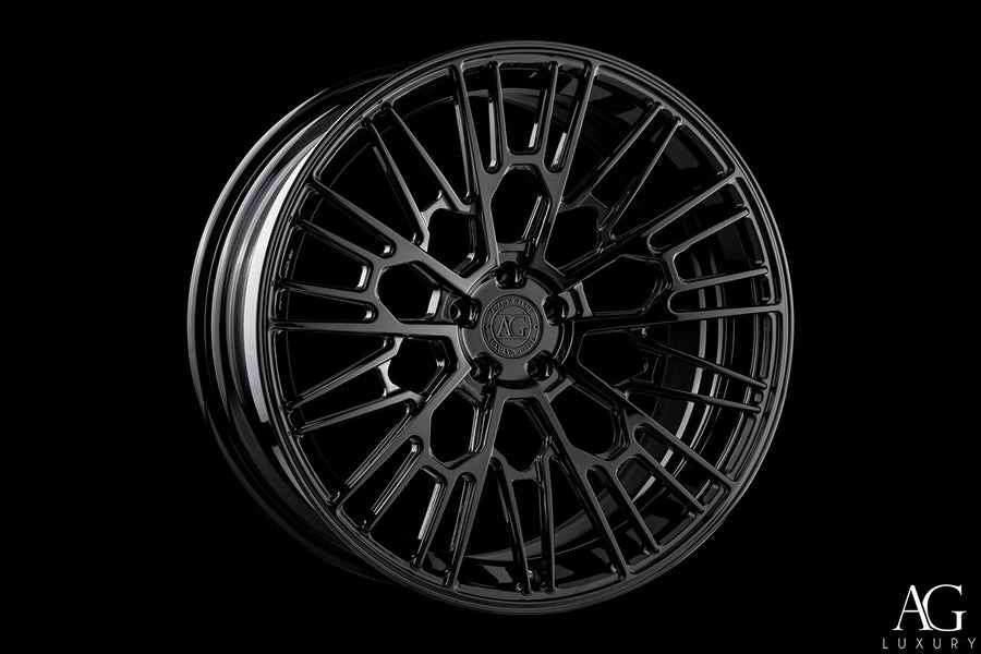 AG Luxury AGL76 gloss black monoblock forged wheel - view 2