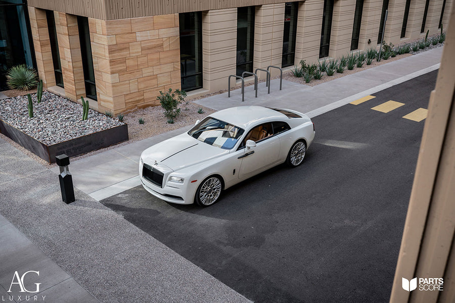 Rolls-Royce Wraith on AG Luxury AGL76 forged wheels in brushed finish