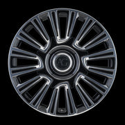 AG Luxury AGL77 polished gloss black monoblock forged wheel