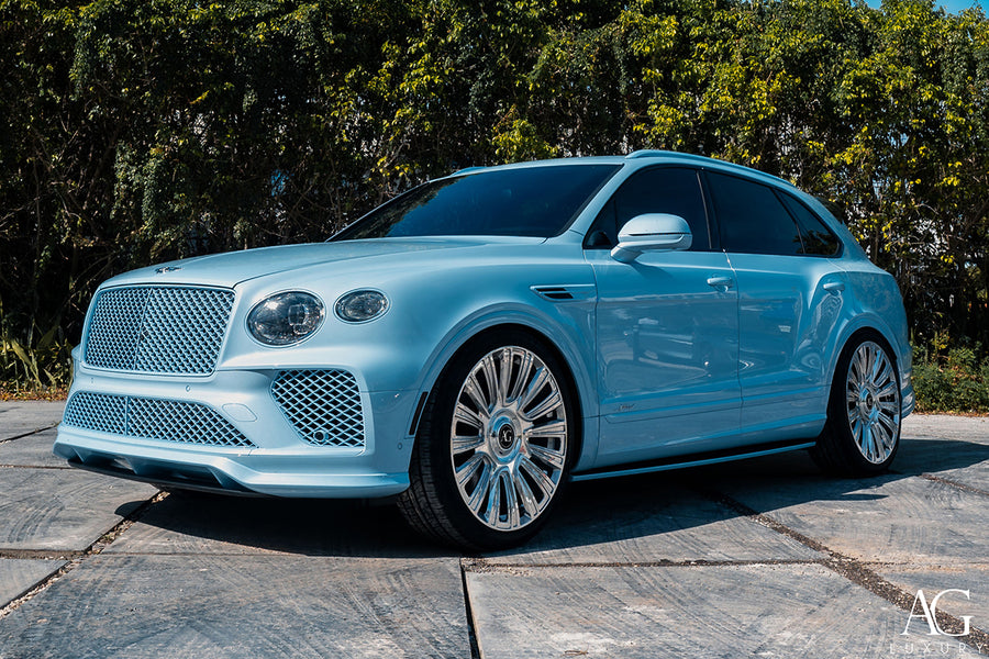 Bentley Bentayga on AG Luxury AGL77 forged wheels in polished finish