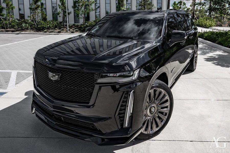 Cadillac Escalade on AG Luxury AGL77 forged wheels in polished / grigio finish