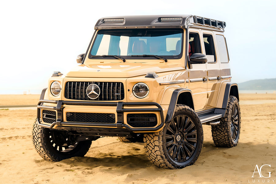 Mercedes-Benz G63 AMG 4x4 on AG Luxury AGL77 forged wheels in gloss black finish