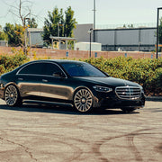 Mercedes-Benz S580 on AG Luxury AGL77 forged wheels in polished / gloss black finish