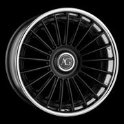 AG Luxury AGL79 matte black chrome 3-piece forged wheel - view 2