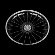 AG Luxury AGL79 matte black chrome 3-piece forged wheel - view 3
