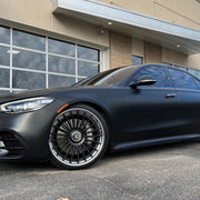 Mercedes-Benz S580 on AG Luxury AGL79 forged wheels in matte black / chrome finish
