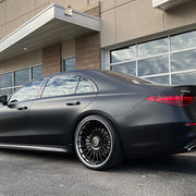 Mercedes-Benz S580 on AG Luxury AGL79 forged wheels in matte black / chrome finish - view 3