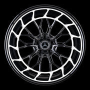 AG Luxury AGL80 gloss black gloss white 3-piece forged wheel