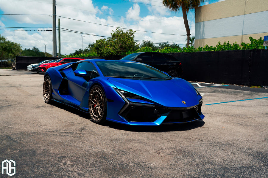 Lamborghini Revuelto on AG Luxury AGL80 forged wheels in bronze finish