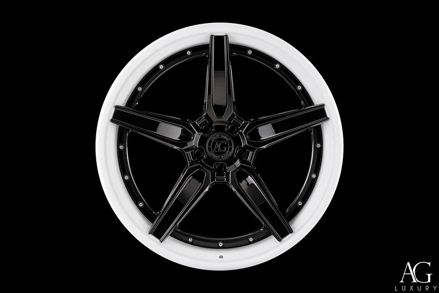AG Luxury AGL81 gloss black 3-piece forged wheel