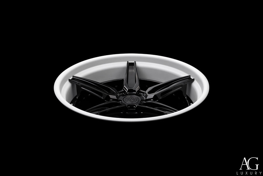 AG Luxury AGL81 gloss black 3-piece forged wheel - view 3