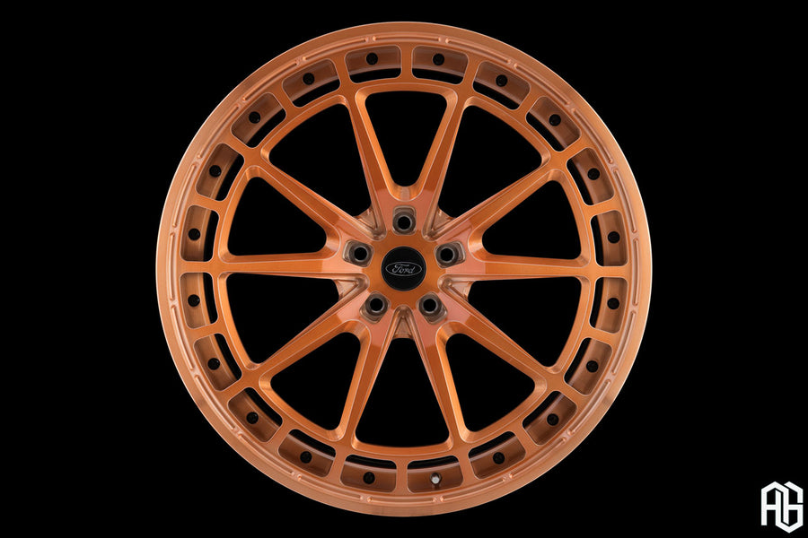 AG Luxury AGL82 brushed copper duo-block forged wheel