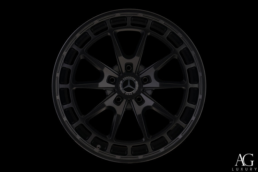 AG Luxury AGL82 matte black monoblock forged wheel