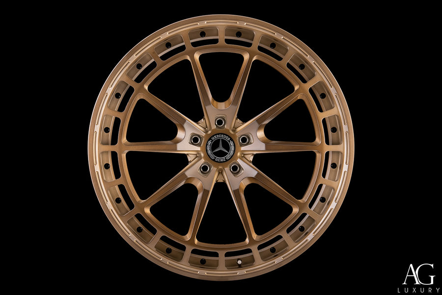 AG Luxury AGL82 brushed copper duo-block forged wheel